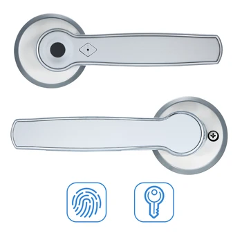 

Intelligent Fingerprint Door Lock Set Keyless Door Lever Smart Electronic Biometric Anti-Theft Hardware Door Fingerprint Lock