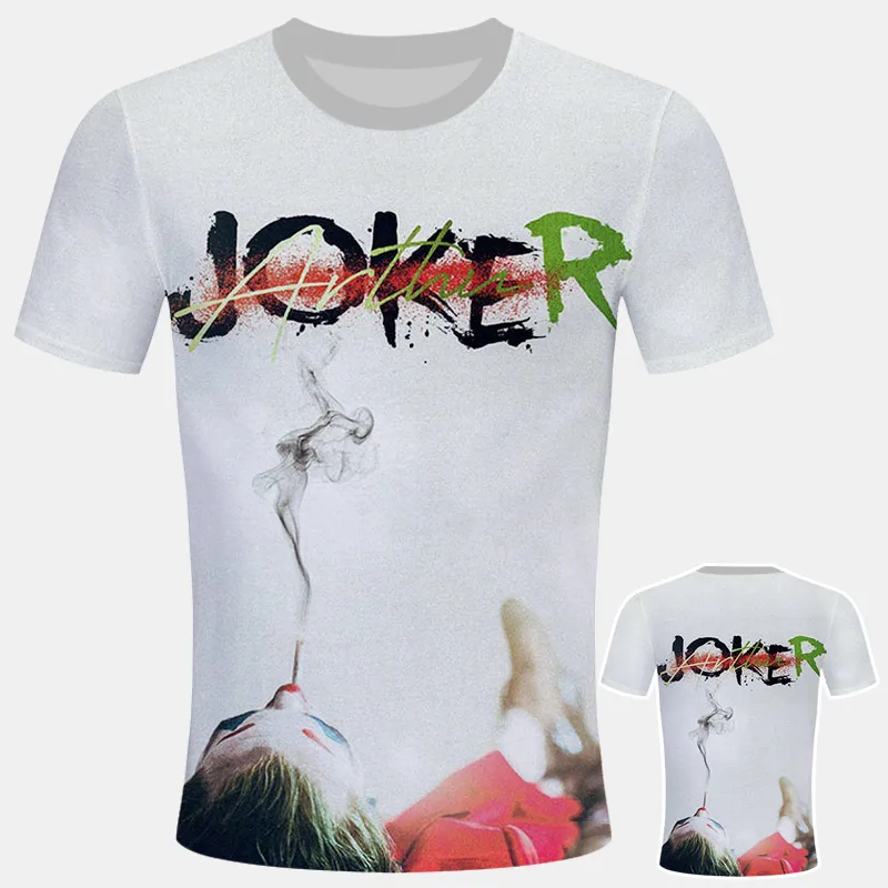 Joker, Joaquin, Феникс, забавная футболка с клоуном, летняя Новинка, белая Повседневная футболка для мужчин, унисекс, уличная футболка, костюм Джокера