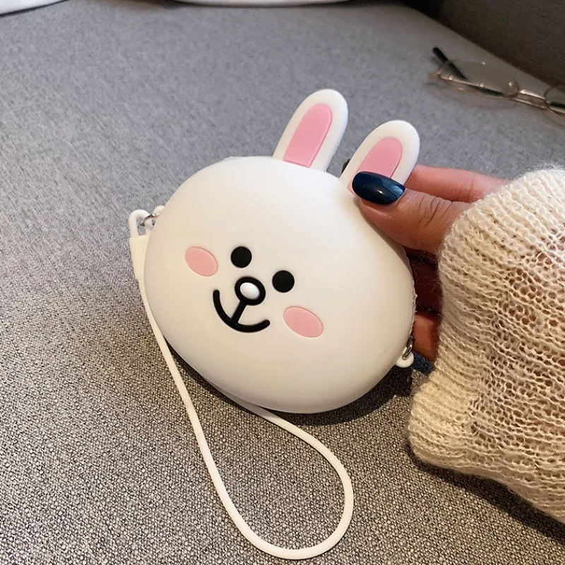 purse Горячая Kawaii Мультфильм Дамбо дети силиконовые кошельки для монет кошелек дети девочка Женщины для подарка Леди деньги ключ сумка гарнитура сумка - Цвет: purse