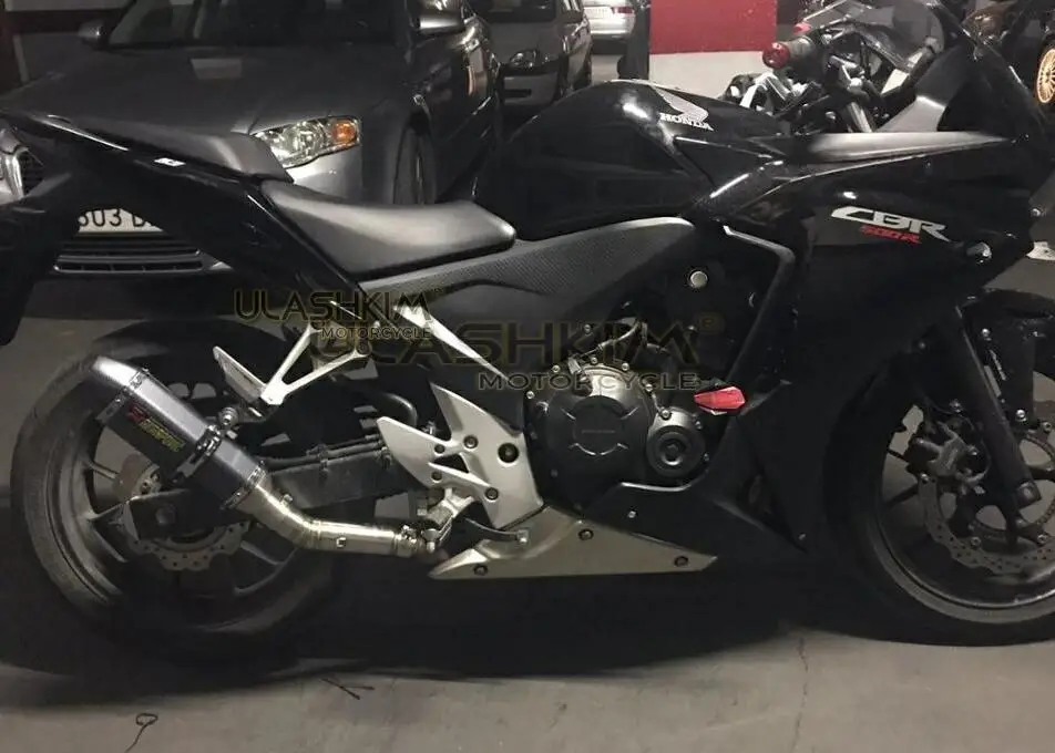 Мотоцикл Полный глушитель соединение трубы средней слипоны для HONDA CBR400 CB500R CBR500R