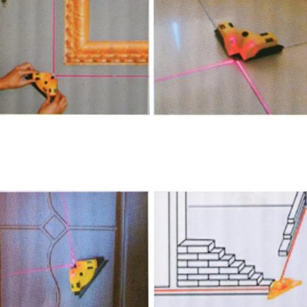 90 градусов лазерный прямоугольный инфракрасный с присоской тонкая Регулировка треугольник горизонтальный желтый заземление инструмент