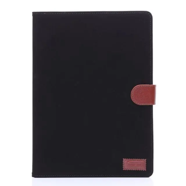 Модный Ретро дизайн чехол для Apple iPad 6 с подставкой сна чехол для ПК, планшета PU кожаный чехол+ экран для iPad Air 2 - Цвет: black