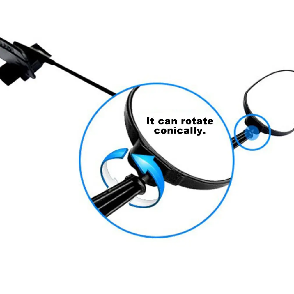

Mirror And Abs Adjustment Bicycle Riding Rear View Mirror Plane Mirror Multi-angle Bicycle Riding Helmet Rearview Mirror