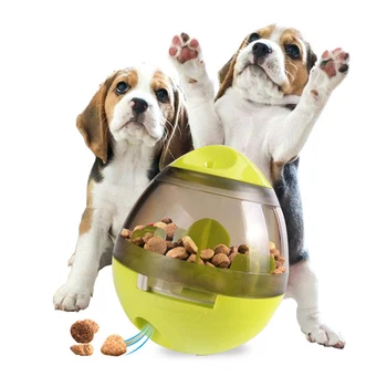 

Interactive Dog Cat Food Treat Ball Bowl Toy Funny Pet Shaking Leakage Food Container Puppy Cat Slow Feed Pet Tumbler
