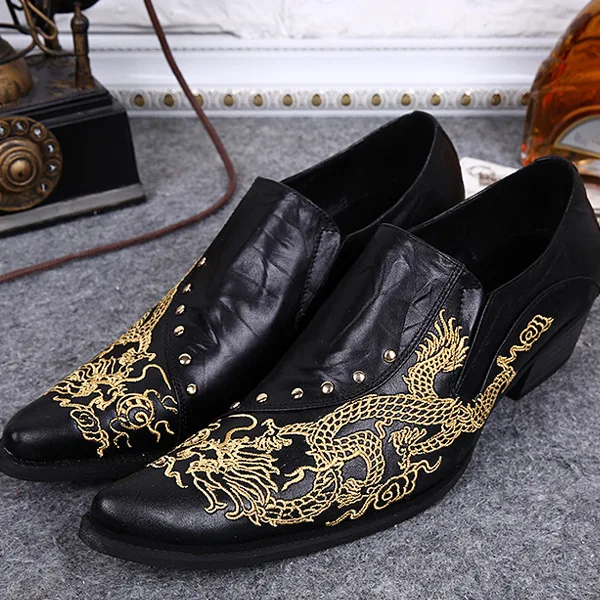 

Chaussure Homme Cuir Lofer Shoes Man Genuine Leather Slip-on Pointed Toe British Style Loafers Full Grain Leather Cow Leather
