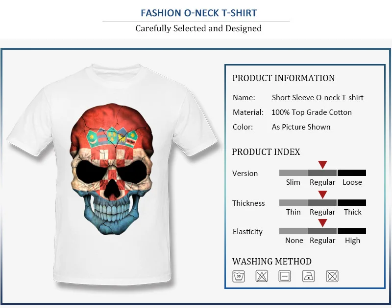 Croatian Flag Skull_detail_white