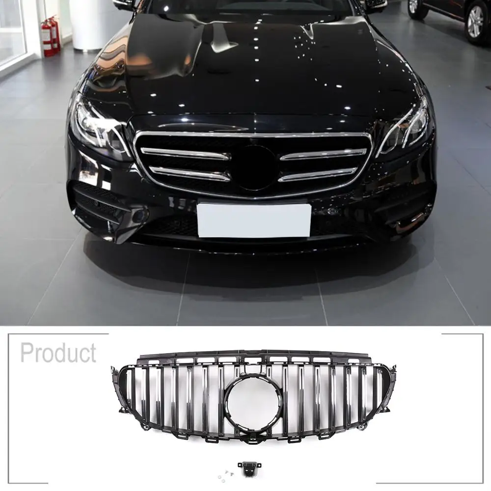 Запасные вертикальные сетчатые Передние решетки для Mercedes benz E Class W213 E200 E300 2016-2019