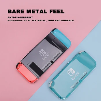 

Crystal Protective Switch Shel PC Hard Cover Switch Lite Shell Transparent Anti-fall Full Case For Nintendo Switch Accessories
