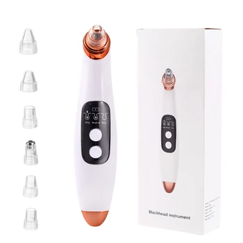 

Electric Vacuum Suction Blackhead Remover Black Head Pimple Removal Nose Facial Pore Cleaner Beauty Face Skin Care Tools FoLLo