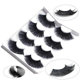 

1/4 pairs natural false eyelashes fake lashes long makeup 3d mink lashes eyelash extension mink eyelashes for beauty