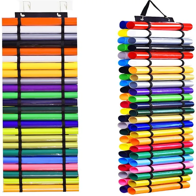 Vinyl Roll Holder Vinyl Storage Organizer Hanging Bag Wall Mount Craft