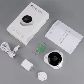 

360 Degree Panoramic Wireless IP Camera Motion Detection Night Vision Indoor Outdoor Security System for Baby Pet Elder