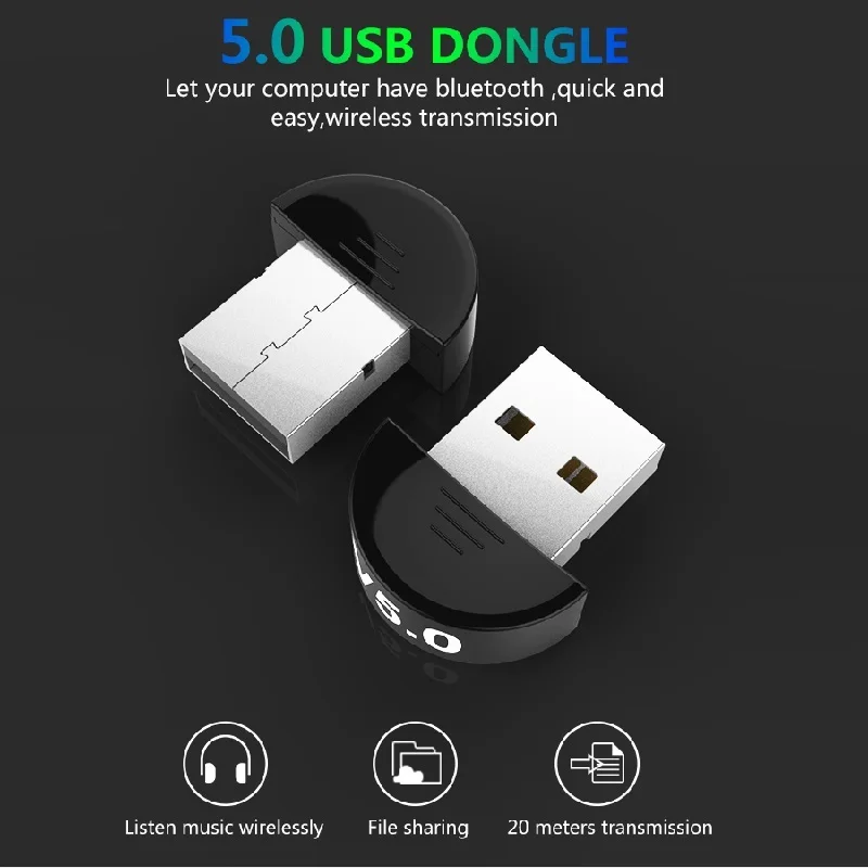 USB Bluetooth 5,0 адаптер приемник V5.0 беспроводной мини USB Bluetooth ключ 5,0. Приемник для компьютера ПК беспроводная мышь