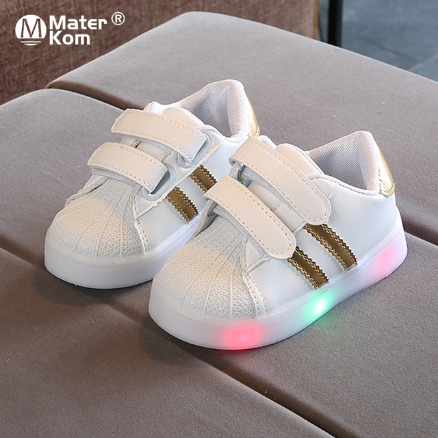 Size 21-30 Baby Toddler Glowing Shoes Children Led Breathable Shoes Boys Glowing Sneakers Girls  1