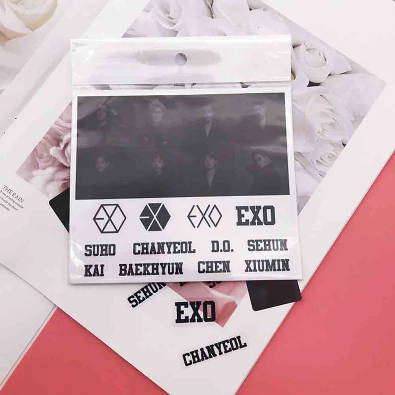 EXO PLANET#5 Five Tour Concert CHANYEOL D.O. BAEKHYUN SEHUN LAY SUHO XIUMIN прозрачные наклейки Новые
