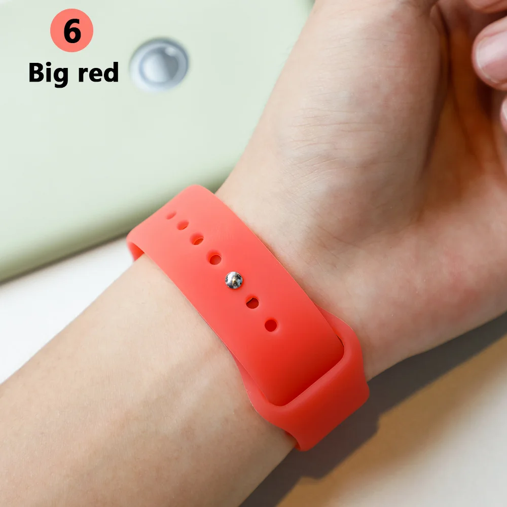 Силиконовый ремешок для apple watch band 38 мм 42 мм iWatch 4 полосы 44 мм 40 мм силиконовый спортивный Браслет ремешок для часов apple watch 5 4 3 2 38 - Цвет ремешка: Big red 6