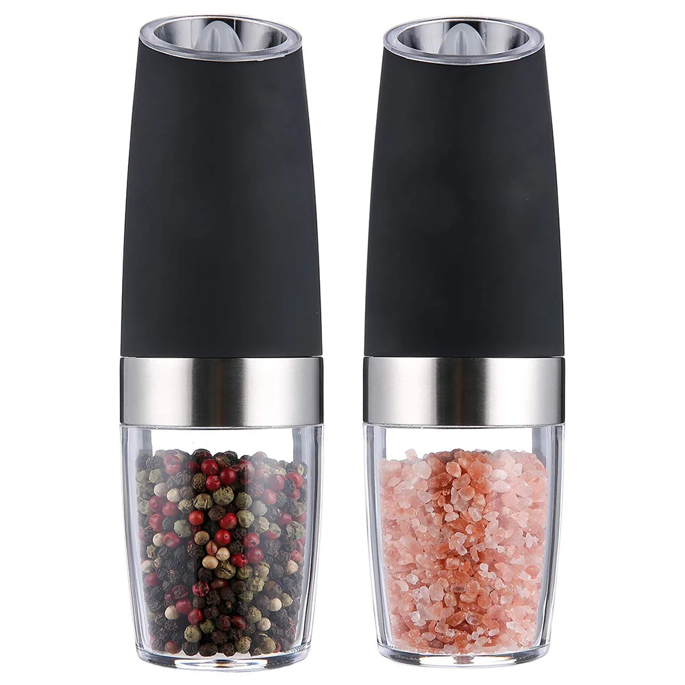 KALORIK Rechargeable Gravity Stainless Steel Salt and Pepper