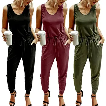 

Women Siamese High-rise Hips Trousers Fitness Clothing Tracksuit Women's Waist Straps Jumpsuit Long Pants Romper Casual Suit