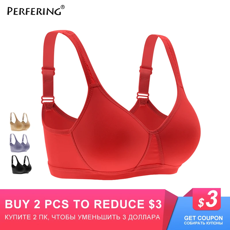 

Perfering Wire Free Push Up Sexy Thin Plus Size Bras Breast Brassiere Women Lingerie Non Padded Comfortable Solid Underwear