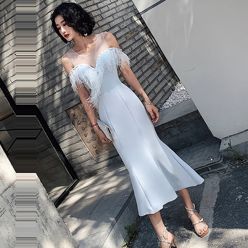 Вечернее платье с открытыми плечами Robe De Soiree, без рукавов, длина до пола, женские вечерние платья, однотонные вечерние платья F134