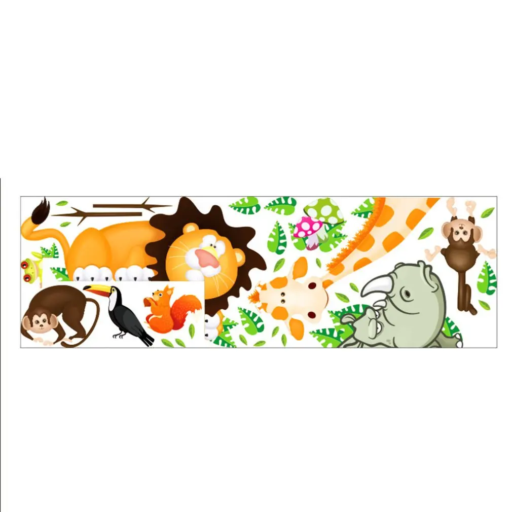 

Giraffe monkey kindergarten decorative painting wall sticker Removable children's cartoon wall sticker Nursery Room Stickers