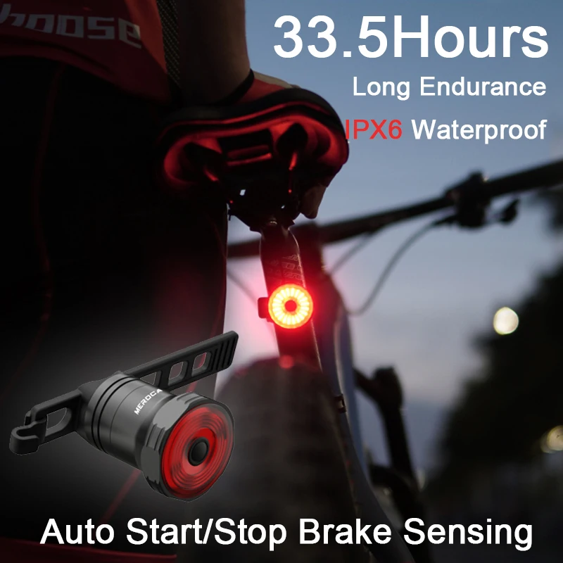 Bicycle Light Ipx6 Waterproof Usb Charge Bike Light Flash Tail Rear