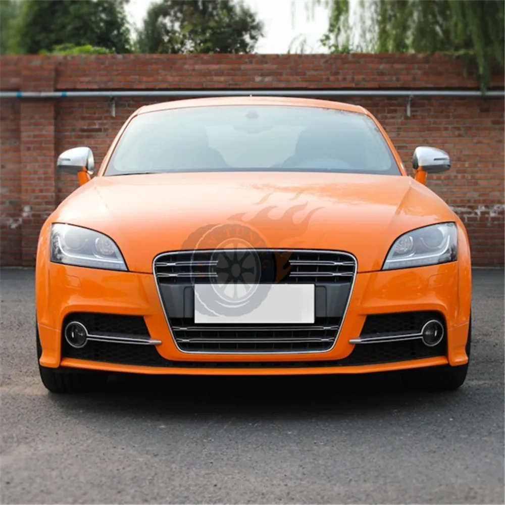 Для TTS style Grill для Audi TT 8J 2007- Upgrade TTS style Grill Шестигранная сетка переднего бампера ABS с держателем Европейской пластины