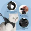 Adjustable Anti-Escape Small Cat Belt Kitten Harness Light Breathable Soft Pet Vest Wiring Harness Traction Belt Kitten Walking 2