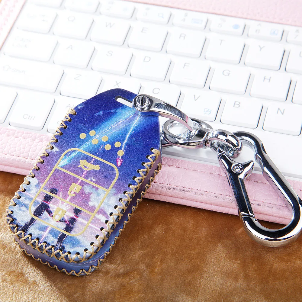 Colorful Fashion Car Key Cover Case For Honda Accord 9 Crider CRV HRV 3 Buttons Smart Protection Shell Accessories | Автомобили и
