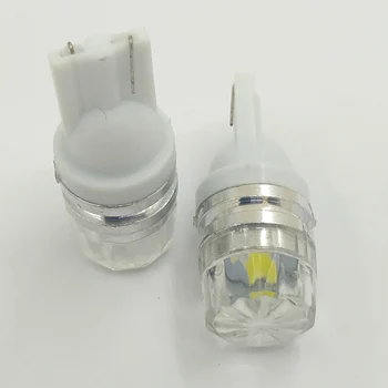 

2pcs Auto Led White 194 168 Parking Bulb Auto Wedge Turn Signal Corner Lamp Tail Lamp Side Marker Bulb Backup Light