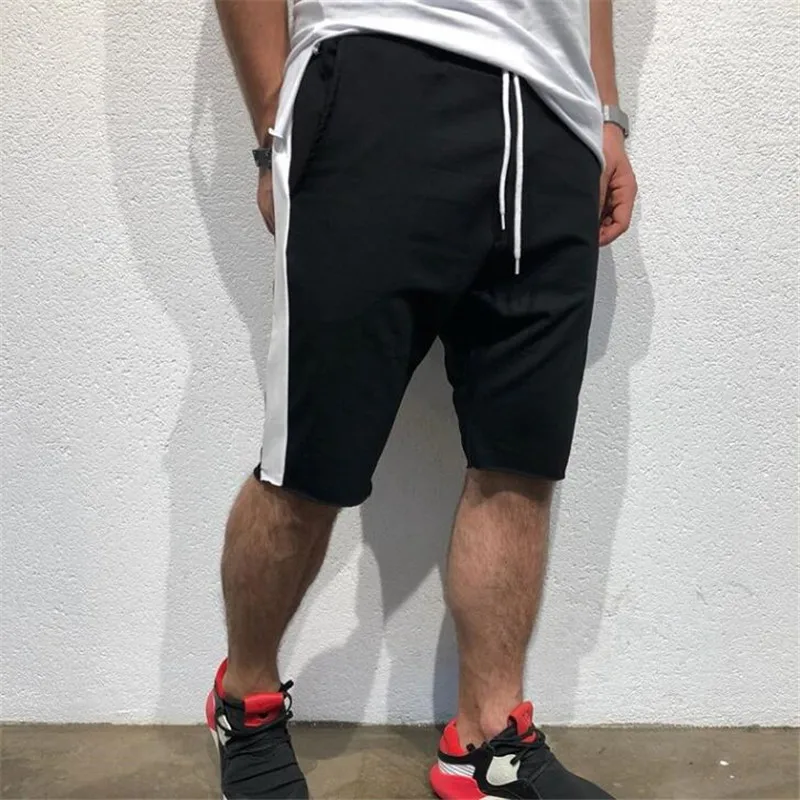 Jogger новые модные мужские шорты мужские пляжные шорты бодибилдинг мужские спортивные залы Тренировка Шорты Мужская одежда