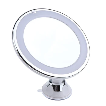 

Magideal LED Illuminated Makeup Bathroom Mirror 10X Magnifier Lock Suction