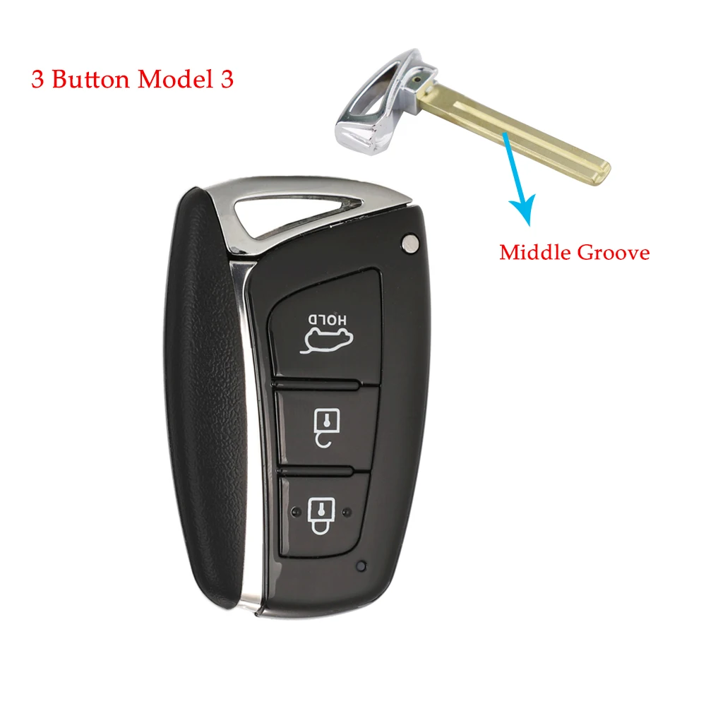 YIQIXIN Remote Case Car Key Shell 3/4 Buttons for Hyundai IGenesis Santa Fe 2012-Equus Azera Tucson Genesis Housing Cover key case car key shell car remote key car key key shell