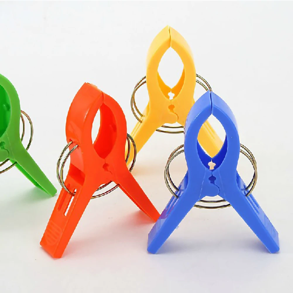 24Pcs Home Living Laundry Clothes Pins Hanging Pegs Clips Plastic Hangers Racks Clothespins Home Improvement Useful Tools