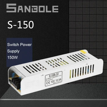 

S-150-24 Strip Type Industry Switching Mode Power Supply LED Electric 150W 5/7.5/9/12/13.5/15/24/27/48V Metal Shell