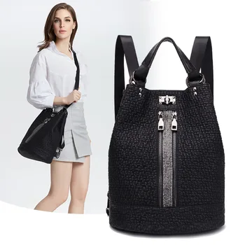 

2019 New Korean Backpack Leather Fashion High-Capacity Travel Bag.