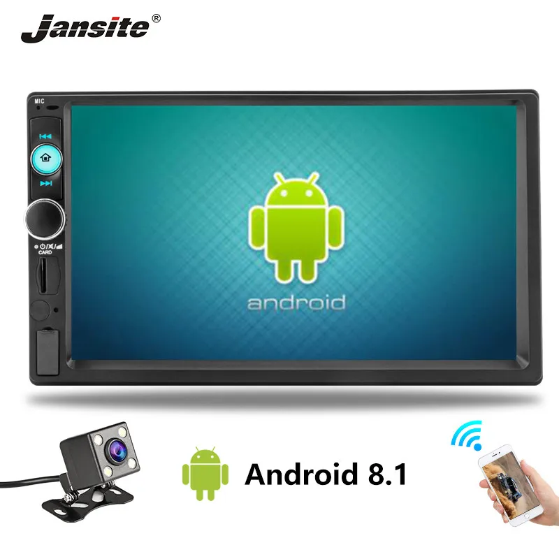 Автомагнитола Jansite 2 din 7 дюймов HD Android плеер цифровой сенсорный экран Bluetooth