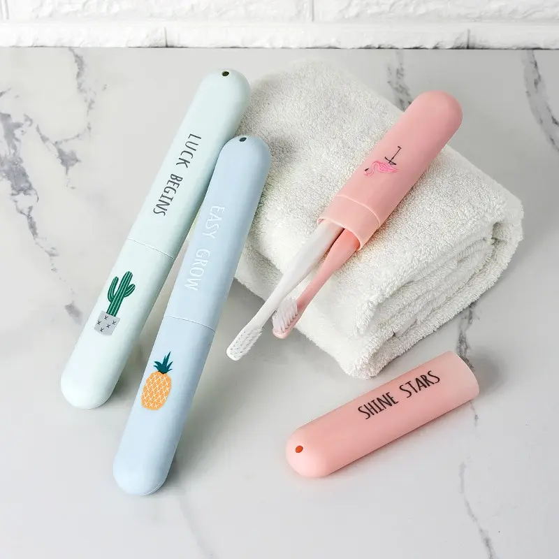 

1PC Portable Toothbrush Storage Box Holder Travel Hiking Camping Toothrush Cap Case Health Protect Bathroom Storage Organizer