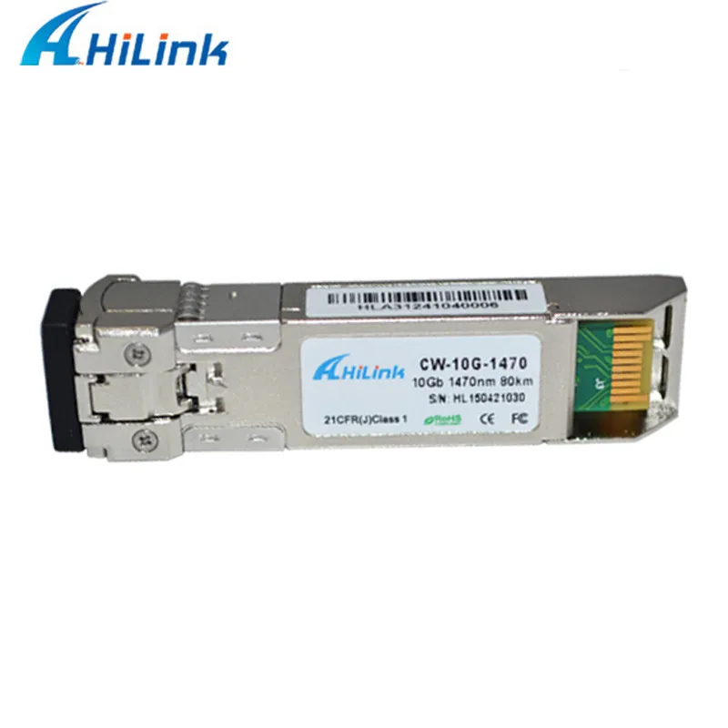 Hilink 10G Оптический совместимый CWDM SFP+ модули 80 км 1470нм