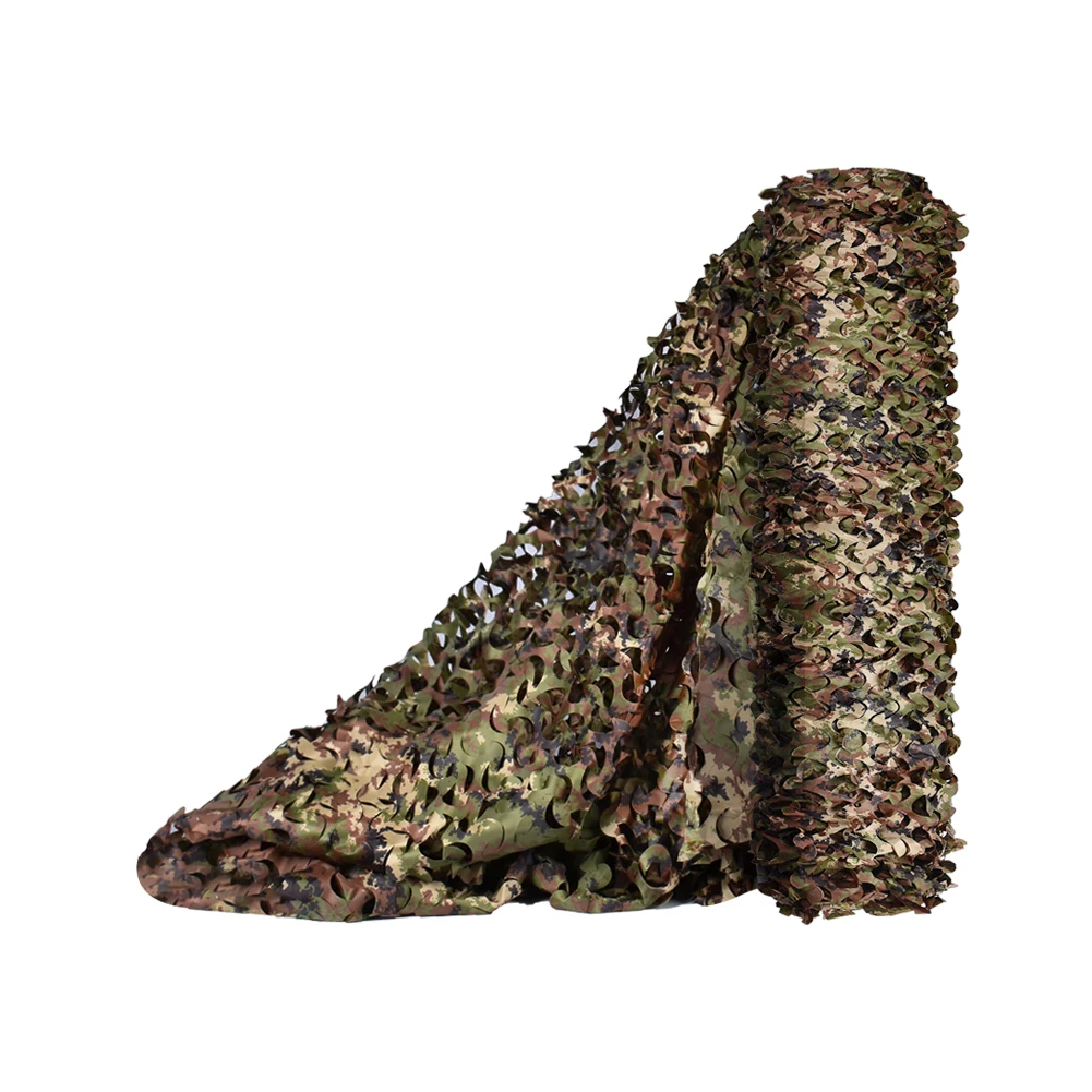 Outdoor Camo Netting Camouflage Net for Camping Military Hunting Shooting Sunscreen Nets Shading Shelter Tactical Ghillie Suit - Цвет: Italy woodland