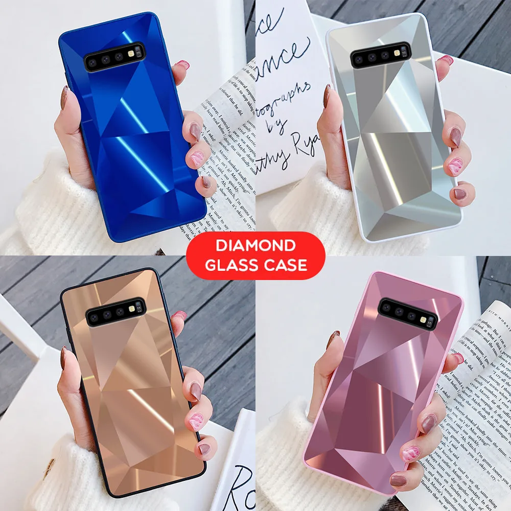 LAPOPNUT Алмазный Лазерный ударопрочный чехол для Samsung S20 Ultra S8 S9 S10 Plus S10e тонкий ТПУ