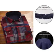 Chemise d'automne à poches chaudes pour homme, coupe adaptée à la peau, pour sortir