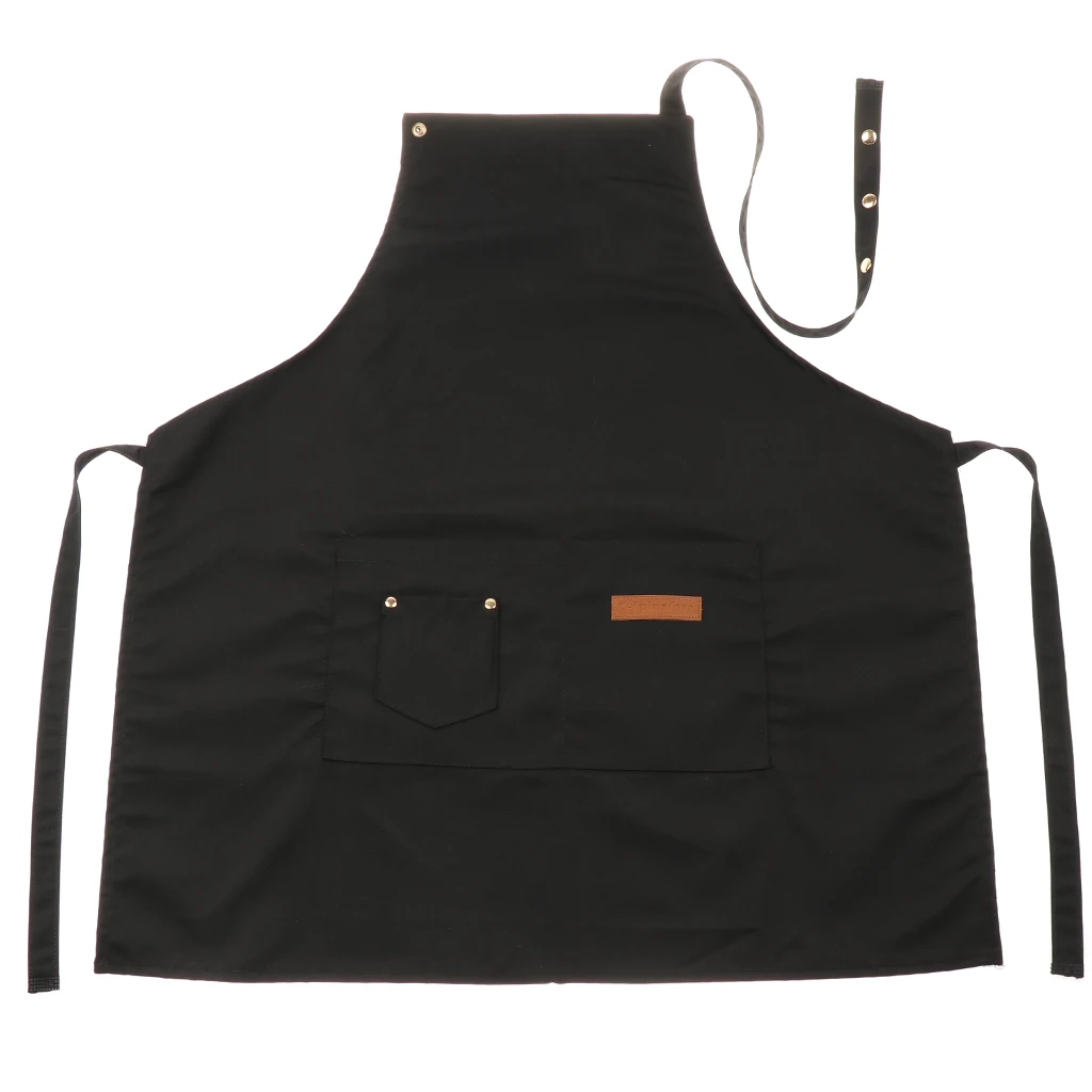 Womens Mens Aprons Stylish Cooking Aprons With 2 Front Pockets Durable and Adjustable for Kitchen Crafting BBQ Drawing Baking