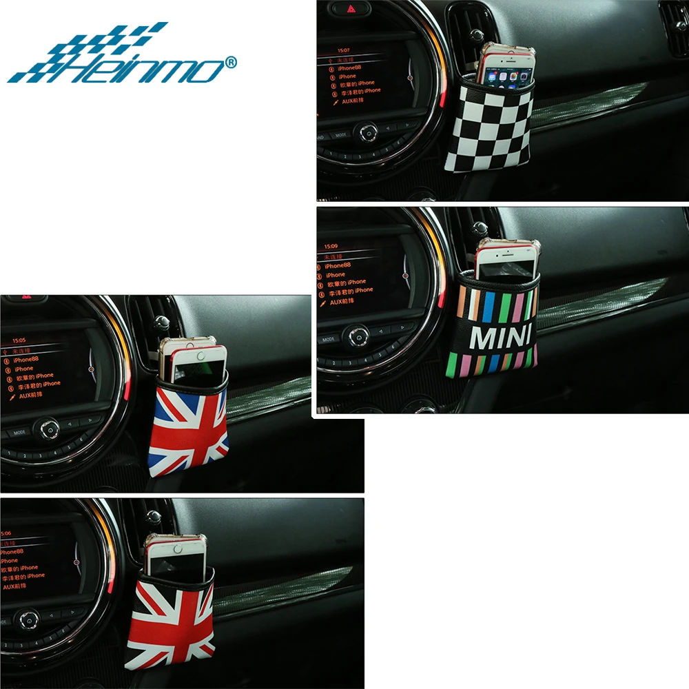 

For MINI Cooper F56 F55 F57 R56 R57 R58 R59 R61 Car Air Outlet Storage Cell Phone Holder Bag Box Parts for MINI R60 F60 F54 R55