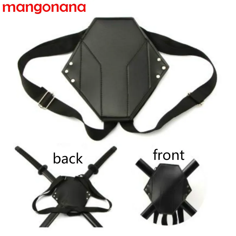 

Medival Knights Armor Sheath Belt Ninja Cosplay Costume Adult Back Leather Sword Holder