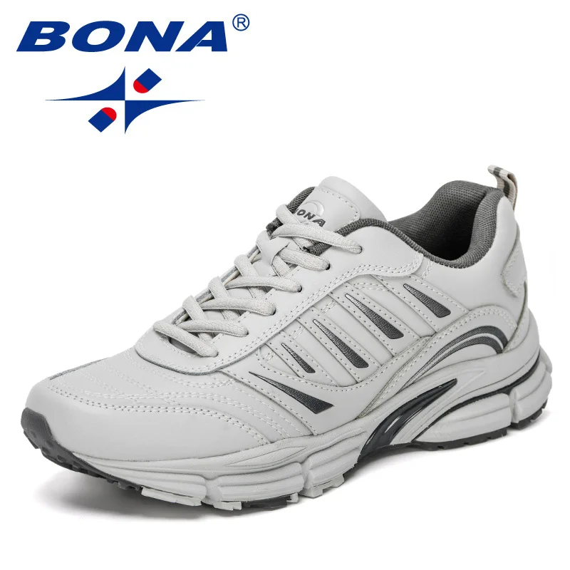 BONA 2021 New Designers Popular Sneakers Comfortable Solf Outdoor Shoes Man Leisure Shoes Men Zapatillas Hombre Casual Footwear