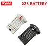 Battery for SYMA X23/X23W Accessories Battery for SYMA X23/X23W RC Drones Spare Parts 3.7V 500mah Battery Black / White 1