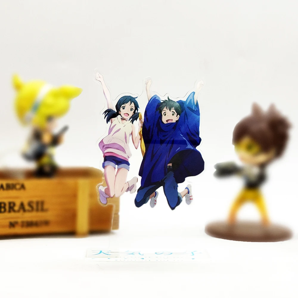 Weathering With You Morishima Hodaka Amano Hina фигурка на акриловой подставке модель двусторонняя