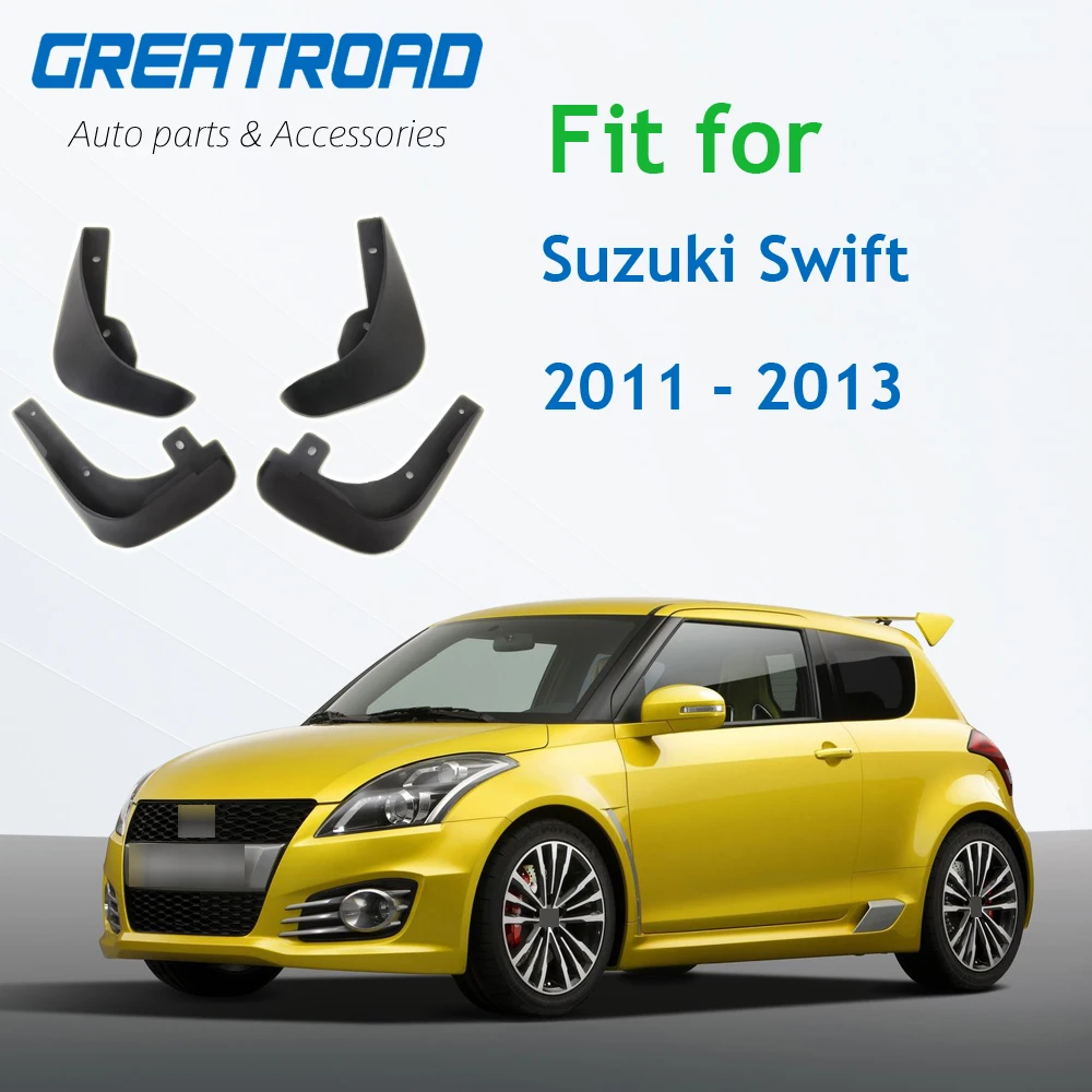 Front Rear Mud Flaps For Suzuki Swift 2011 2012 2013 Fender Splash