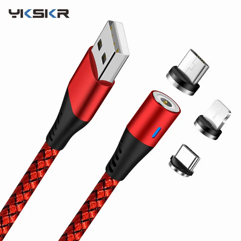 1 м /2 м микро USB тип c быстрая зарядка магнитный кабель зарядка для айфона шнур для зарядки телефона зарядное устройство магнитная зарядка